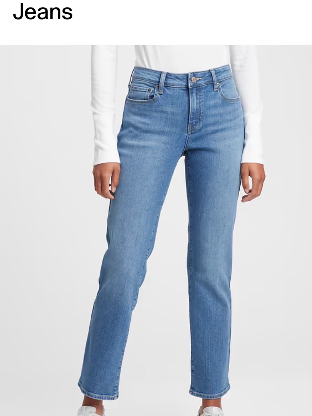 GAP Light Blue Straight-Leg Women's Jeans